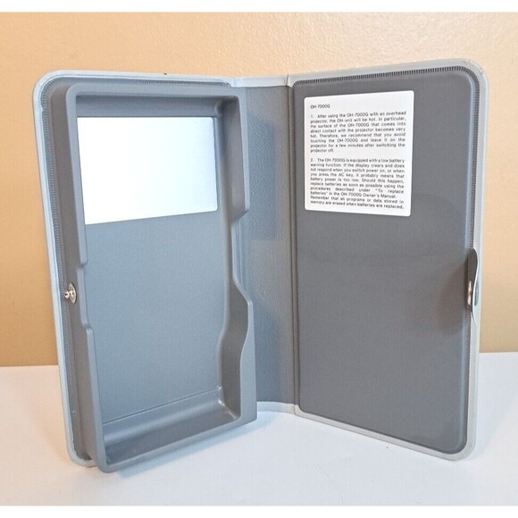 Casio Graphic Overhead Projector Calculator OH-7000G CASE ONLY NO CALCULATOR - Picture 5 of 5